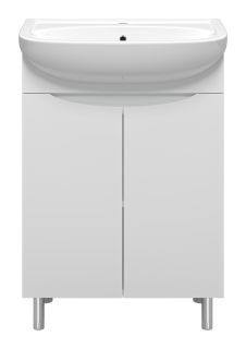 Напольная тумба под раковину Misty Смайл 60см белый